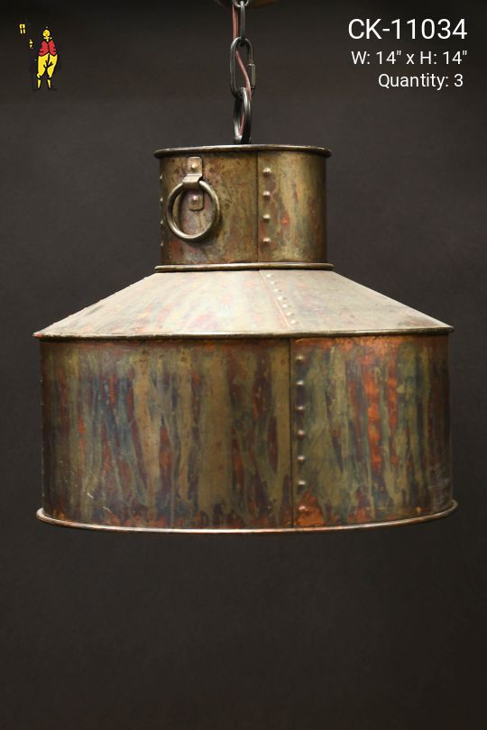 Distressed Industrial Hanging Pendant