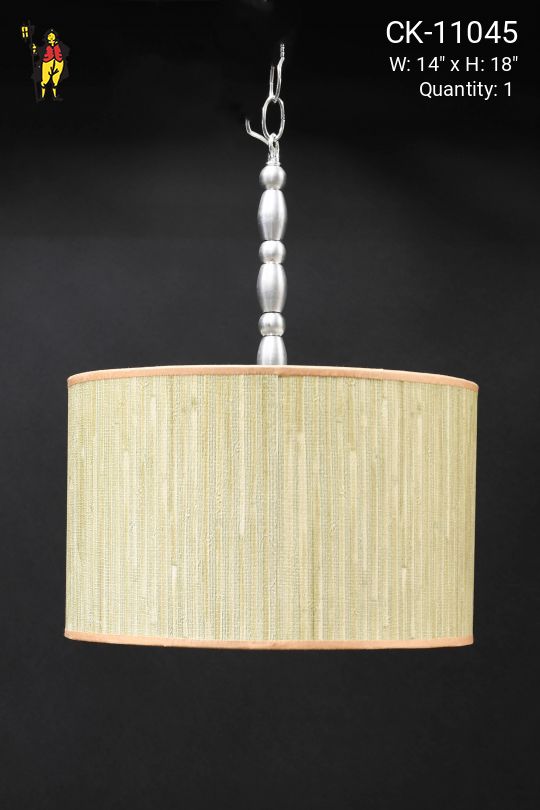 Green & Beige Shaded Hanging Pendant