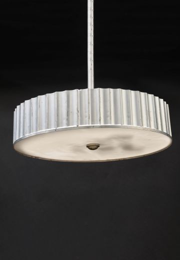 Silver Municipal Bowl Hanging Fixture