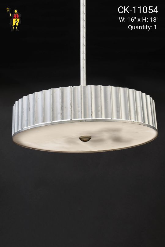 Silver Municipal Bowl Hanging Fixture