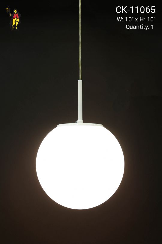 Modern Glass Globe Pendant