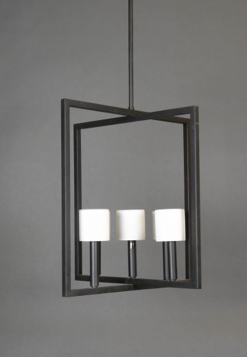 Contemporary Four Halogen Light Hanging Pendant