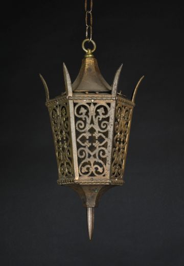Gothic Brass Hanging Lantern