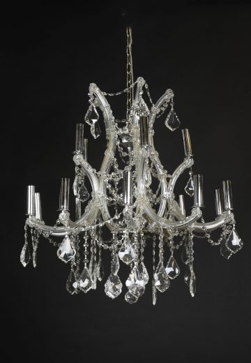 Fifteen Light Crystal Chandelier