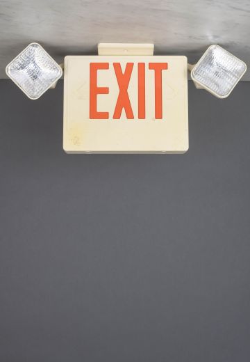 Adjustable Halogen Light Exit Sign