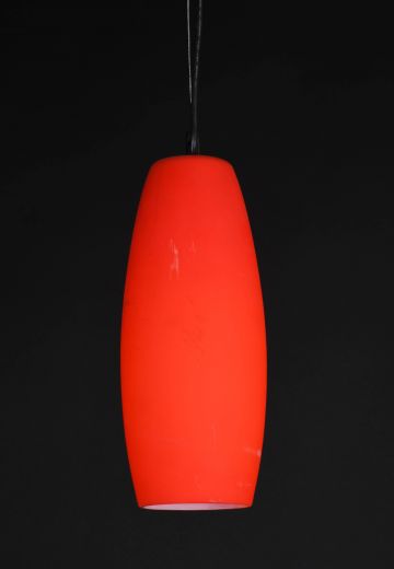 Modern Red Glass Hanging Pendant (Smaller)