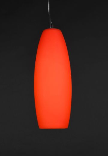 Modern Red Glass Hanging Pendant (Larger)