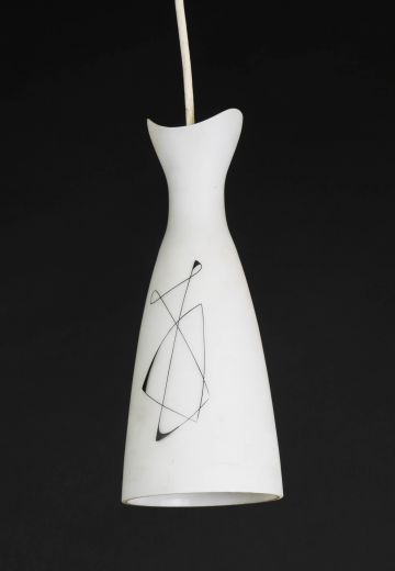 White Glass Modern Pendant