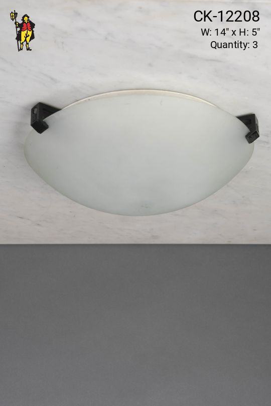 Glass Post Modern Flush Mount Fixture