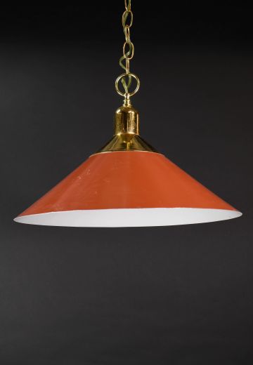 Red Reflector Cone Pendant