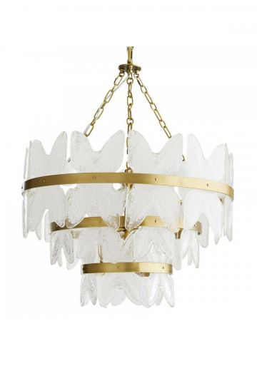 Crystal & Brass "Butterfly" Chandelier