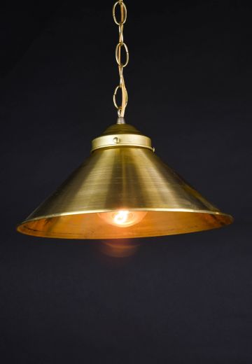 12" Brass Metal Reflector Pendant