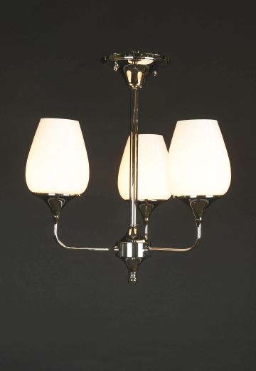 Mid Century Modern Semi Flush Mounted Hanging Fixture