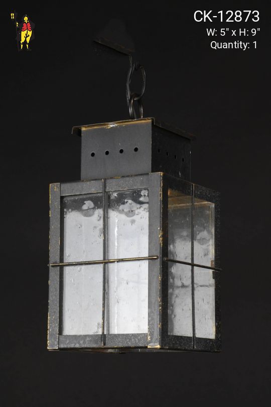 Small Black Square Hanging Lantern