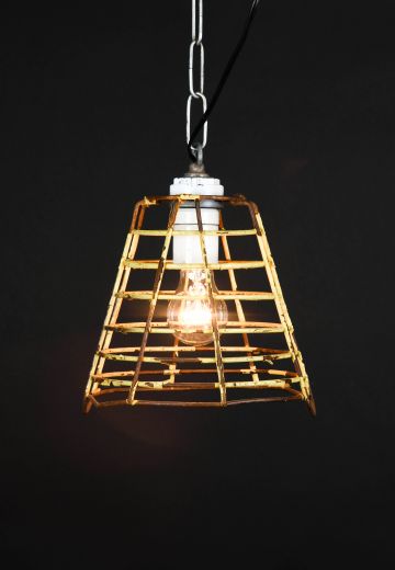 Industrial Caged Socket Pendant