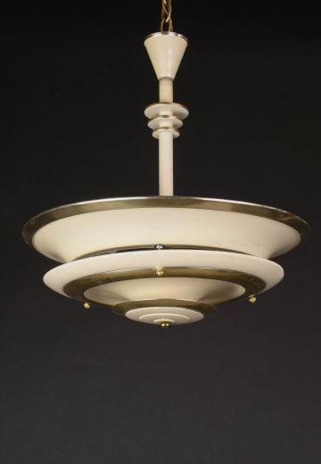 Mid Century Metal Hanging Pendant