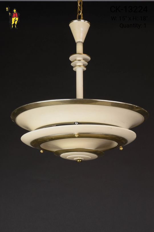 Mid Century Metal Hanging Pendant