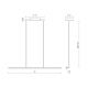 *LED* White Hanging Strip Light (36") #0
