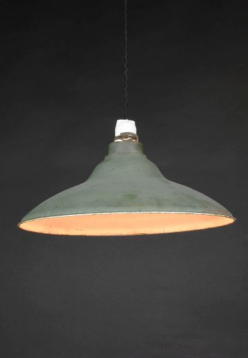 Green 15" Hanging RLM Reflector