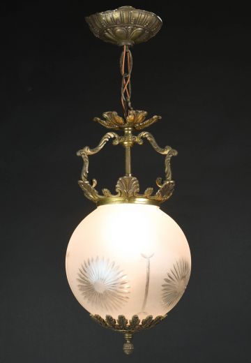 Semi-Flush Ornate Hanging Fixture