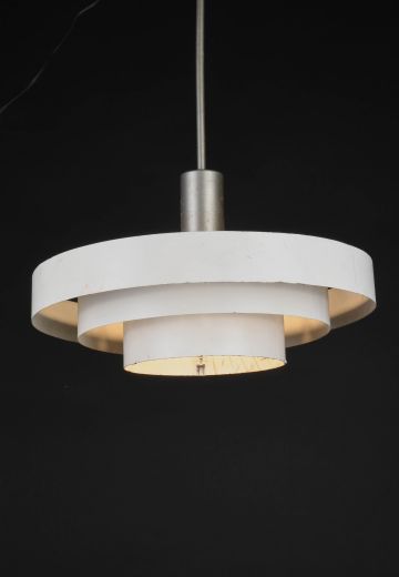 White Metal Ring Hanging Pendant