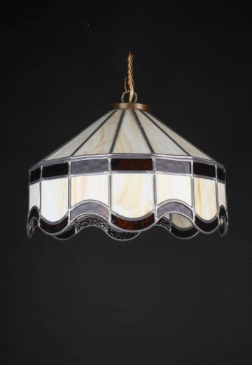 Slag Glass Hanging Pendant
