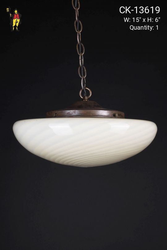 15" "Swirl" Hanging Globe