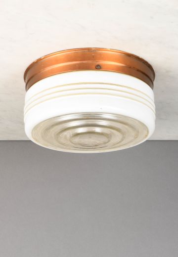 Round Glass Flush Mount Fixture