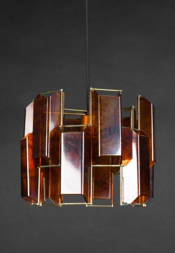 Abstract Glass Hanging Pendant