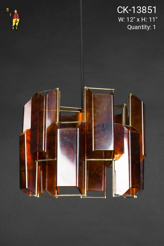 Abstract Glass Hanging Pendant