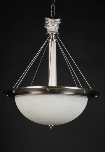 Nickel Hanging Bowl Fixture