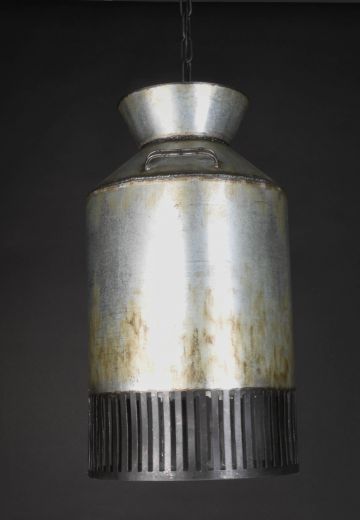 Distressed Nickel Hanging Pendant