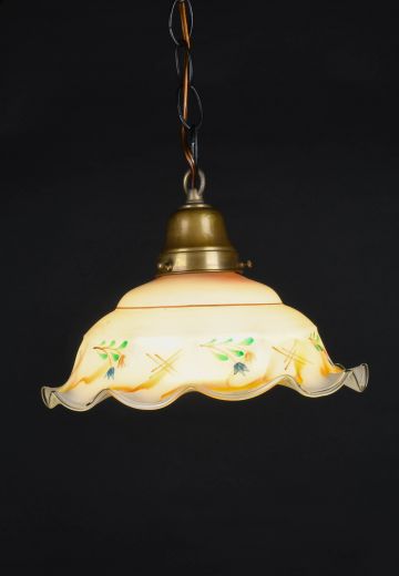 Floral Glass Hanging Pendant