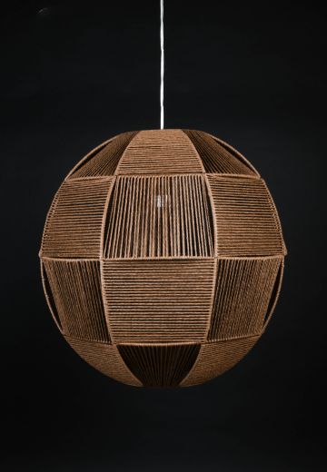 Brown Hanging Fabric Pendant