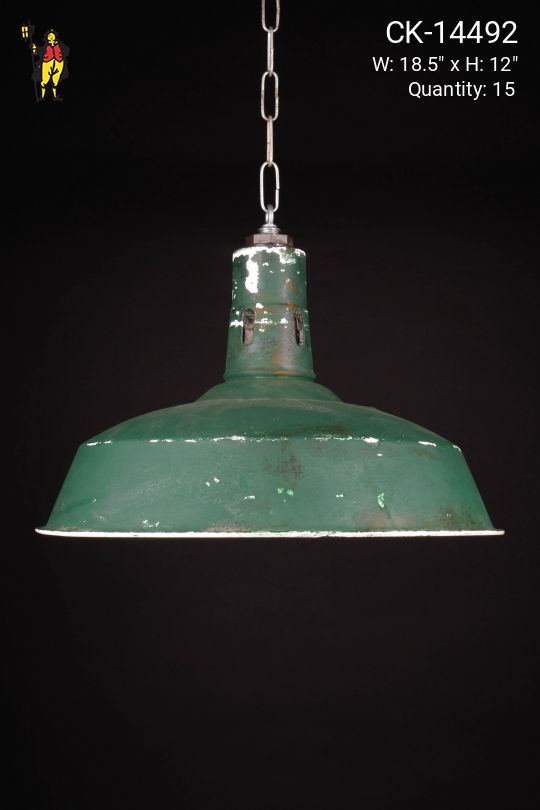 18.5" Green Hanging RLM (Varying Color/Distressed Look)