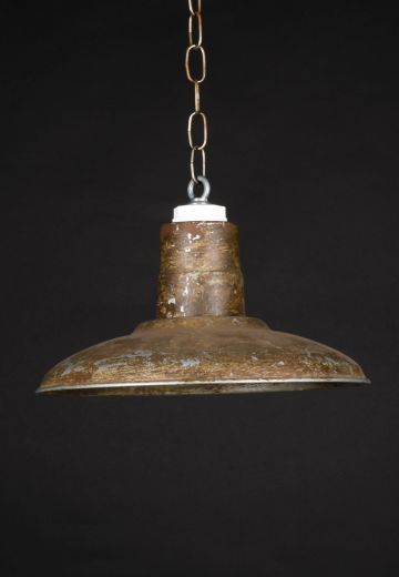 12.5" Distressed Metal Hanging RLM