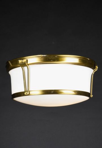 Antique Brass Flush Mount Fixture