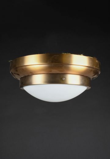 Antique Brass "Rings" Flush Mount Fixture