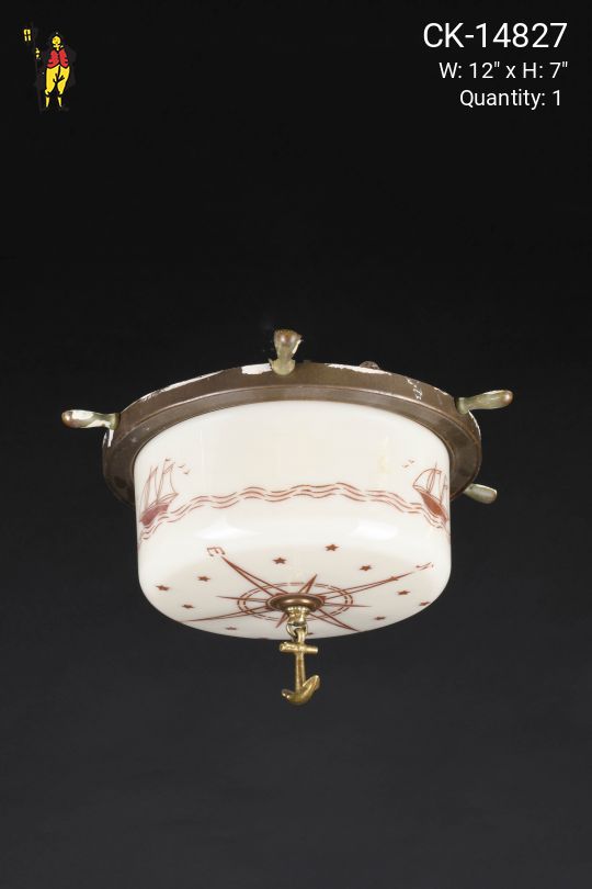 Sailboat Flush Mount Fixture (Missing One Spoke)