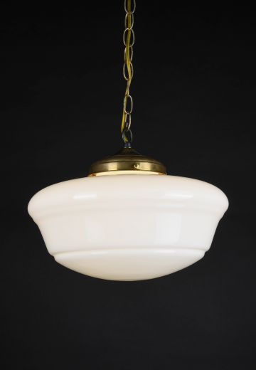 14" Art Deco Hanging Schoolhouse Globe