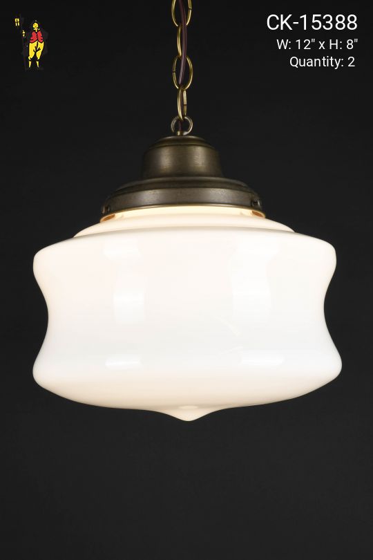 12" Hanging Glass Globe Pendant