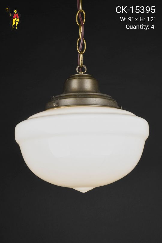 12" Hanging Glass Globe Pendant