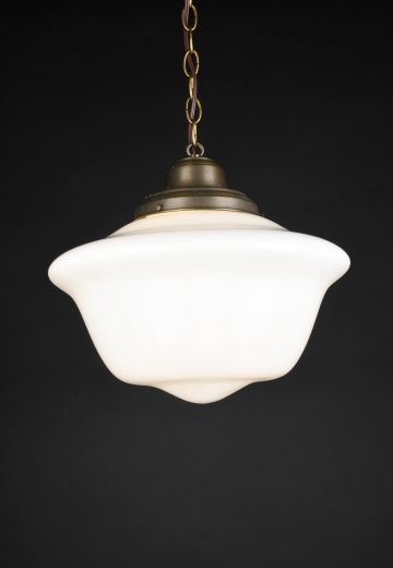 14" Hanging Schoolhouse Globe Hanging Pendant