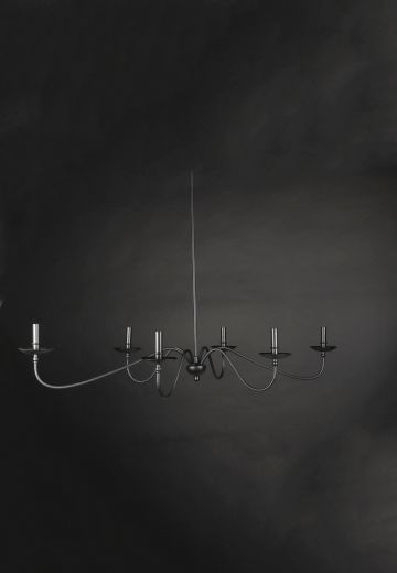 Six Light Linear Chandelier