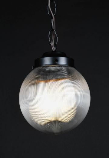 6" "Ribbed" Acrylic Hanging Globe