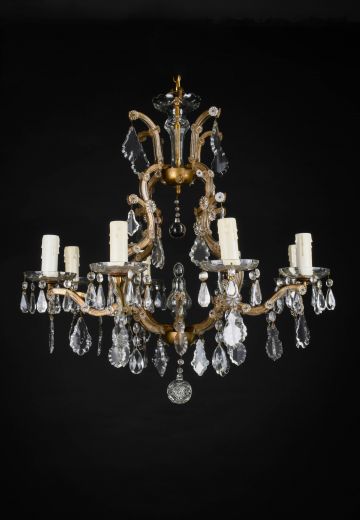 Crystal Eight Light Chandelier