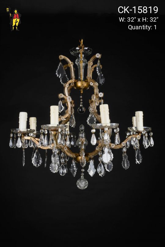 Crystal Eight Light Chandelier