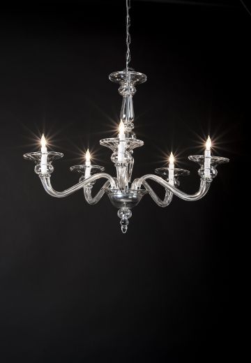 Five Light Crystal Chandelier