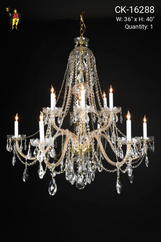 12 Light Crystal Chandelier