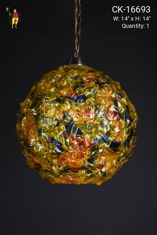 Multicolor Mid Century Hanging Globe